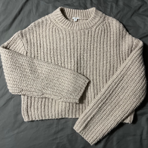 Garage Tan Knit Sweater - Picture 3 of 5